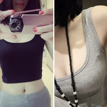 Высокое качество с низким вырезом облегающий открытый пупок двойной u-жилет эластичные жилеты для бега короткий жилет