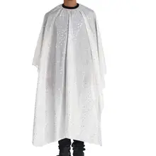 1 шт. белый парикмахерский вырез водонепроницаемый плащ Парикмахерская обертка для стрижки Парикмахерская накидка фартук салон стильная ткань AU3