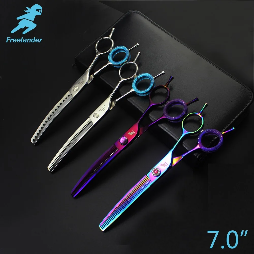 

Professional Shears Dog Pet Grooming 7.0inch Thinning Scissors Polishing Tool Animal Haircut Suppliers Instruments High Quality