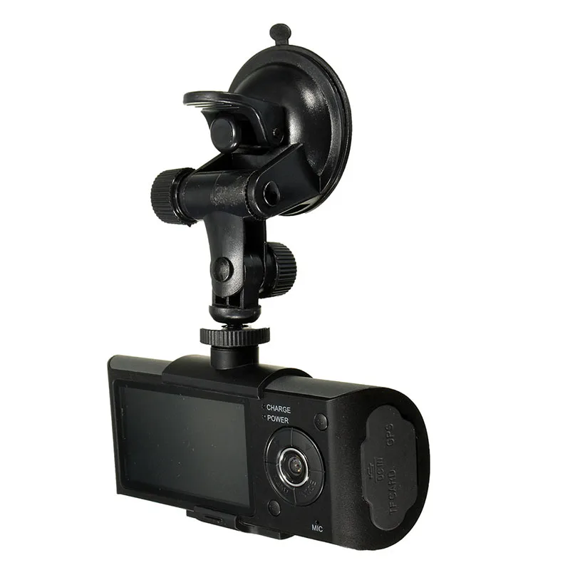 

2.7" In Car Taxi CCTV Front & Rear Dual Camera HD Video Journey Recorder Cam GPS