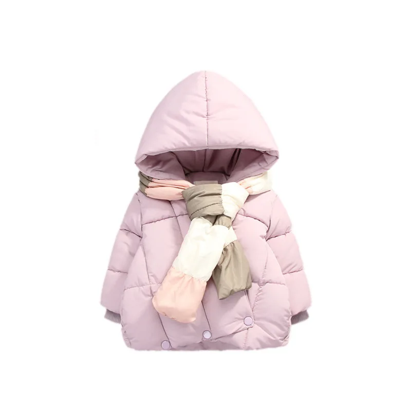 

New Fashion Warm Girl Winter Clothes Jacket Children Clothing Windbreaker Jackets Casual Hooded Girls Thick Warm Coat 2-3T