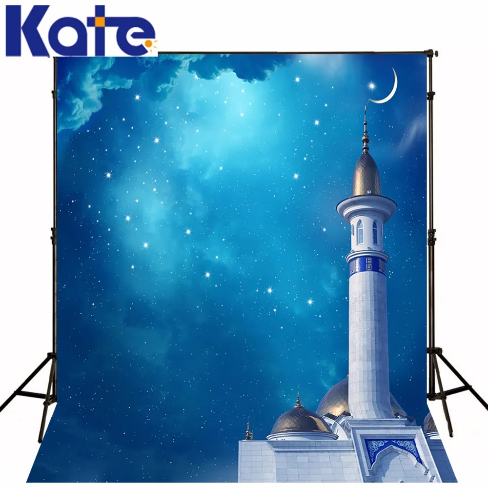 

Digital Printing Retro Photography Backdrops Fairy Backgrounds Fantasy Blue Sky Stars Moon High Building For Wedding Backdrops