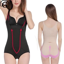 PRAYGER Mulheres Sexy de Corpo Inteiro de Emagrecimento Cintura Compressão do Abdômen Shapers Bodysuits Elevador Sutiãs Shapewear Tummy Trimmer Ajustável