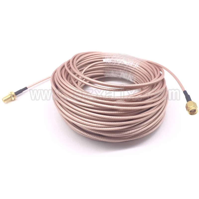 

JX Antenna extension cord RF coaxial Cable SMA male to SMA female RG316 cable 20m for 3G 4G WIFI antenna SMA connector Pigtail