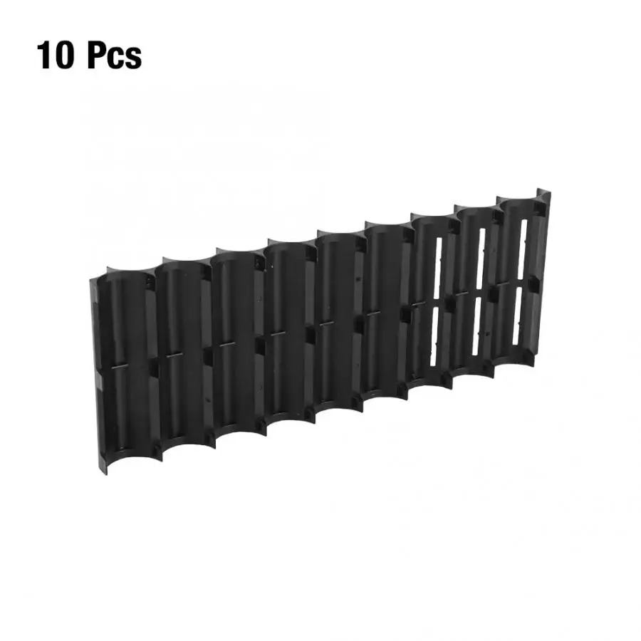 

10Pcs ABS Resin 18650 Lithium Battery Spacer Protecting Holder Cylindrical Cell Storage Bracket LS-1865020