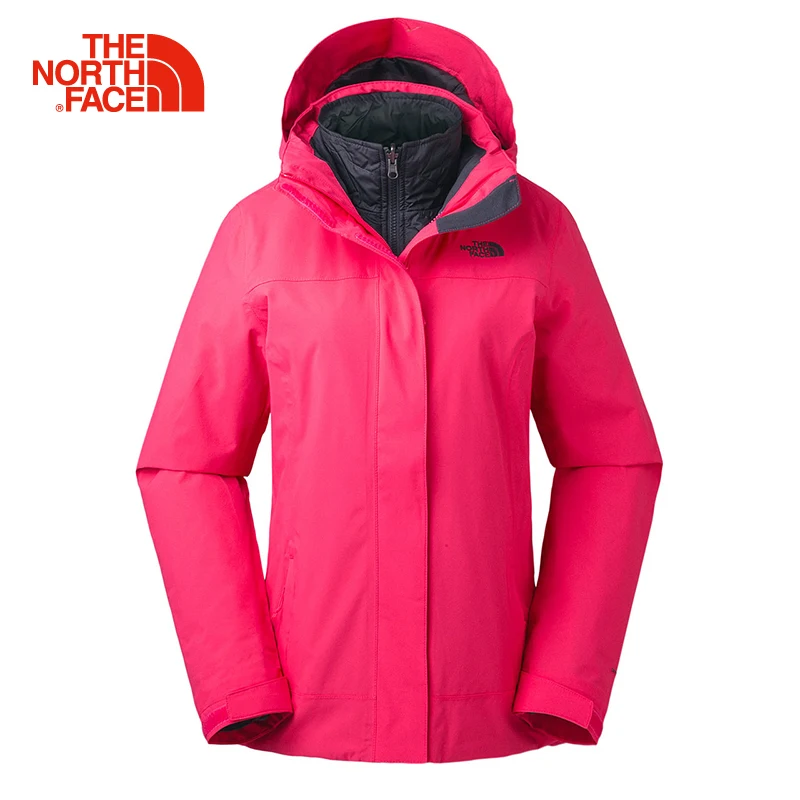 

The North Face Hiking Jacket for Women Outdoor Thermal Wind Suit Waterproof Three-in-One Trekking Comfortable Clothes 3L94
