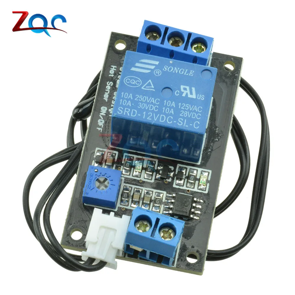 1 Channel 12V Thermistor Humidity Relay Humidity and Temperature Control Switch Relay Module