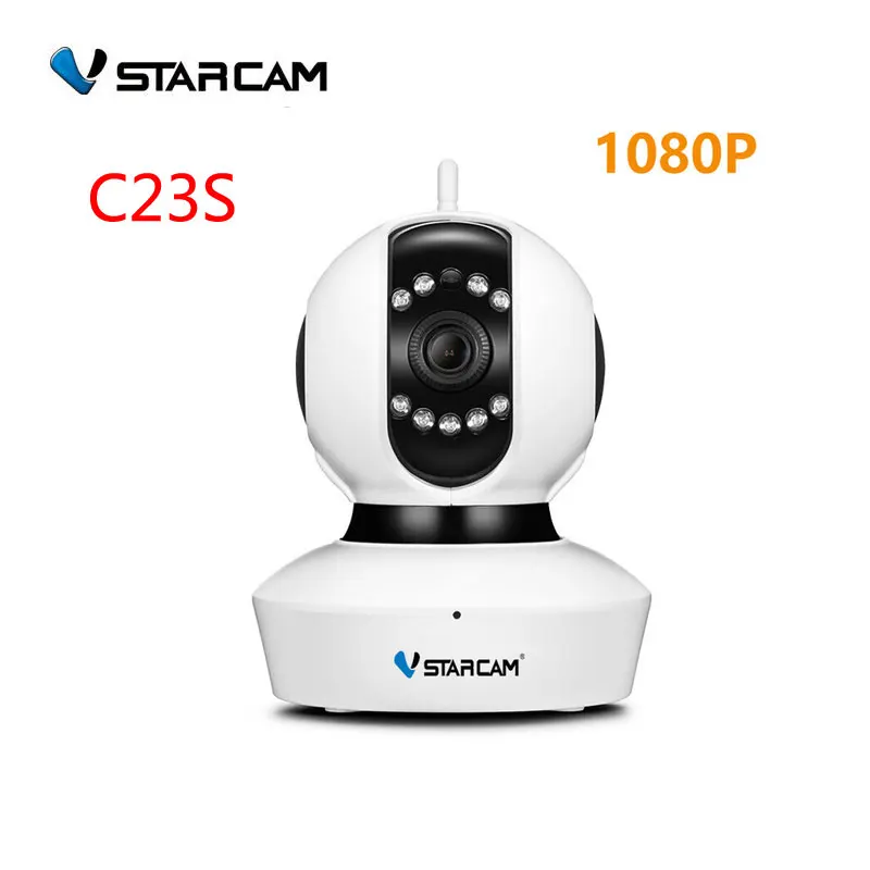 

VStarcam HD 1080P 2MP Camera Surveillance Cam Wireless P2P IP camara P/T Built in Microphone Support 64G Card sn:C23S
