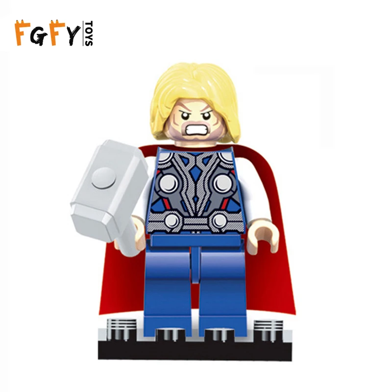 LegoINGly Avengers 4 Final Wars Superheros Hulk Thanos Captain Marvel Spider-man Figures Building Blocks Bricks Toy For Children