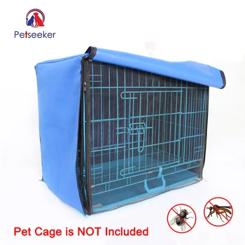 

Dog Cage Cover Foldable Anti-mosquito Tent Waterproof Oxford Pet Crate Cover for Wire Crate Dog Kennel Cage Blanket Without Cage