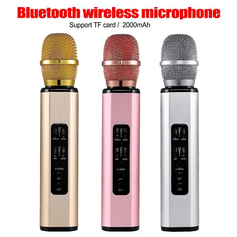 Беспроводной микрофон для караоке Bluetooth волшебный Караоке ручной динамик