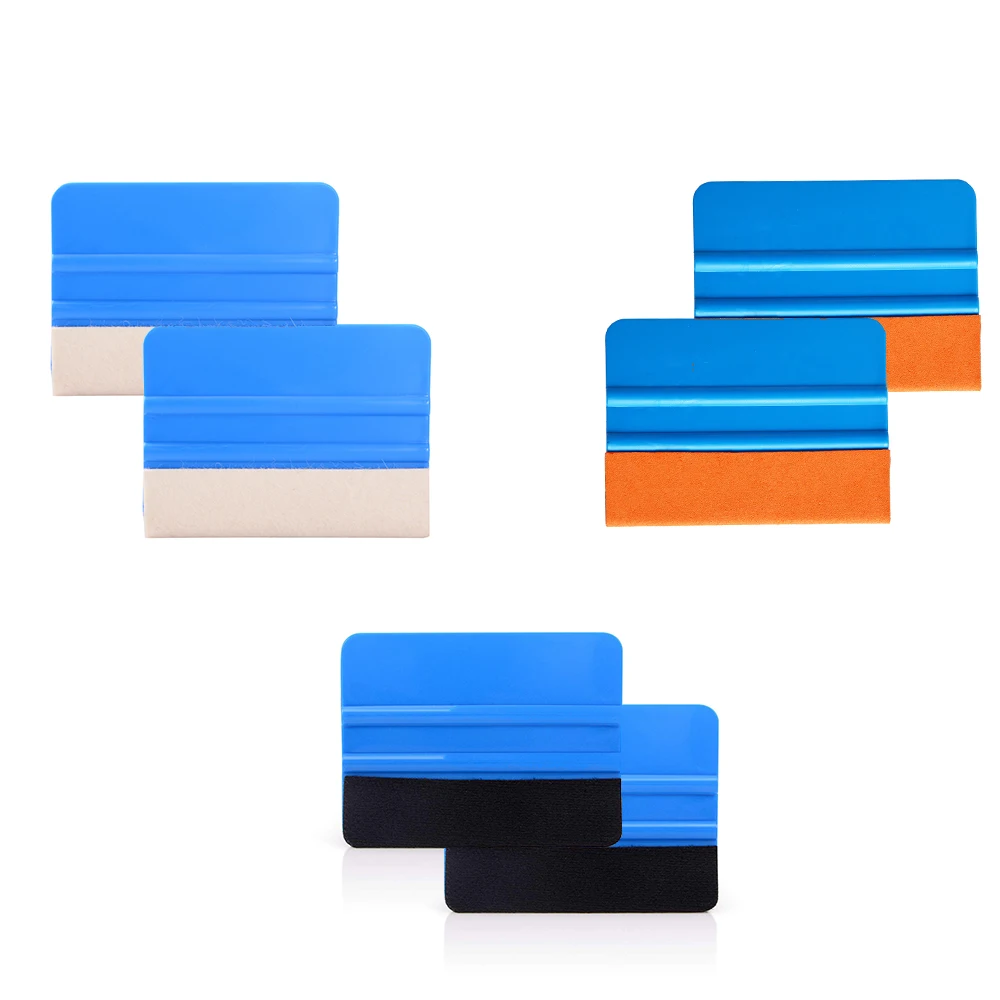 

EHDIS 6pcs Wool/Suede/Fabric Felt Squeegee Carbon Fiber Car Wrap Tools Vinyl Scraper Vehicle Window Tint Tools Styling Tools