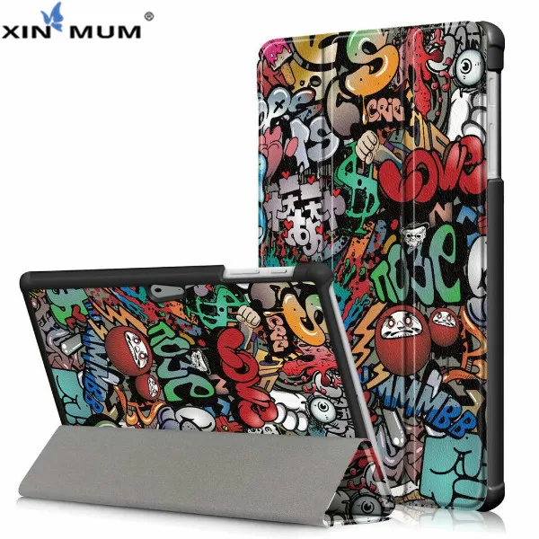 

XIN-MUM Printed Magnet Case for New Microsft Surface Go 10 Inch Laptop Cases 3 Folding Filp Stand Cover for Surface Go Case