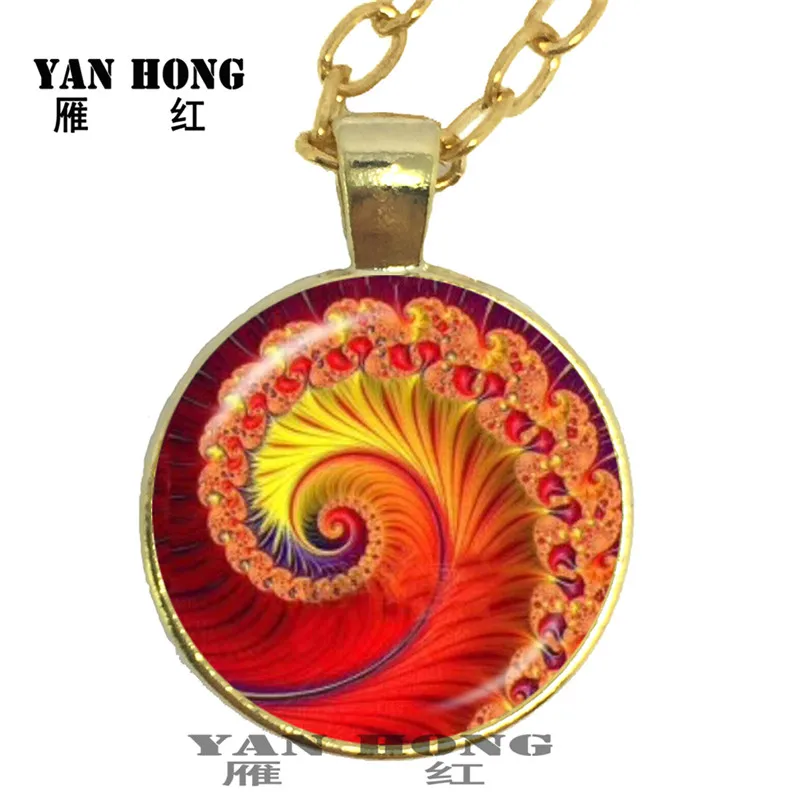 

2019ï¼ŒYANHONG Rotary drawing, fashion necklace pendant, 25MM glass crystal, beautiful fashion sweater Necklace