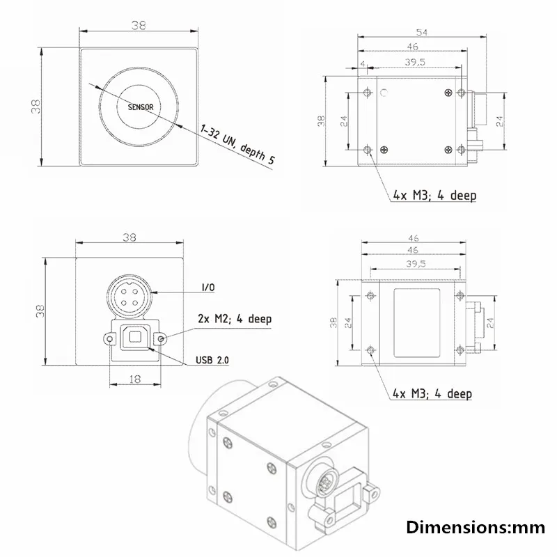HD USB5.0MP цветной микроскоп камера машина видения промышленная камера обеспечивает SDK комплект разработки программное обеспечение измерения