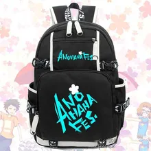 Горячая аниме секретная база Хонма Meiko рюкзак Косплэй модные Сумки-холсты световой школьный Дорожные сумки