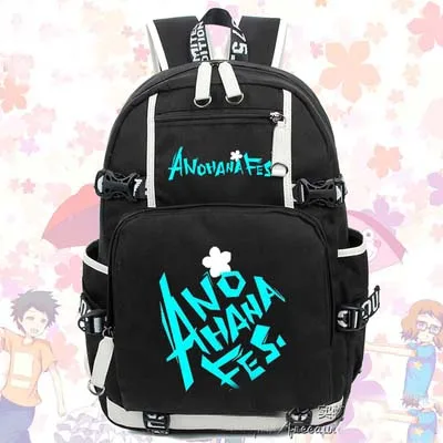 Hot Anime secret base Honma Meiko Rugzak Cosplay Mode Canvas Tas Lichtgevende Schooltas Reistassen Hot Anime secret base Honma Meiko Rugzak Cosplay Mode Canvas Tas Lichtgevende Schooltas Reistassen