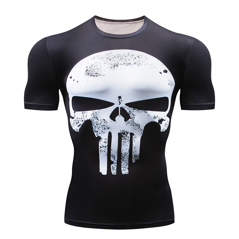 

New 2018 Short Sleeve Spot Men's Civil War Compression T-shirt Marvel Avengers MMA Clothing Comics Super Men's T-Shirt To