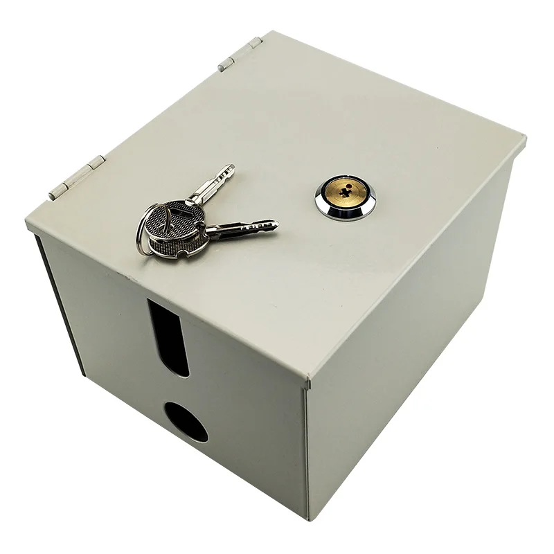 

LPSECURITY outdoor waterproof steel box closure case cover for charging socket exit button switch keypad rfid reader