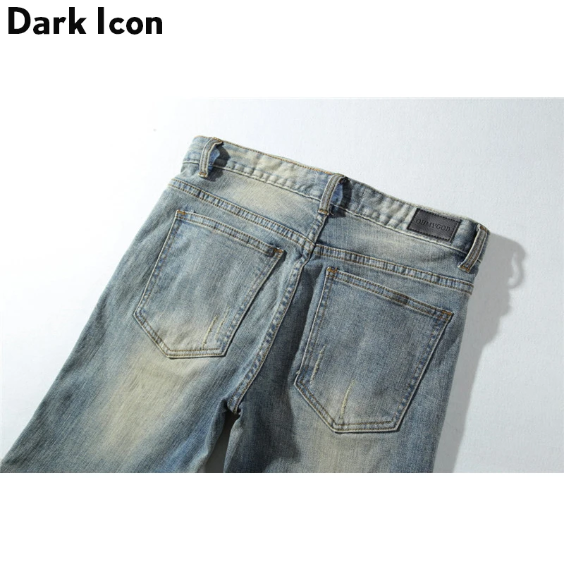 Джинсы мужские Плиссированные до колена в стиле хип хоп|man jeans denim|jeans denimdenim pants |