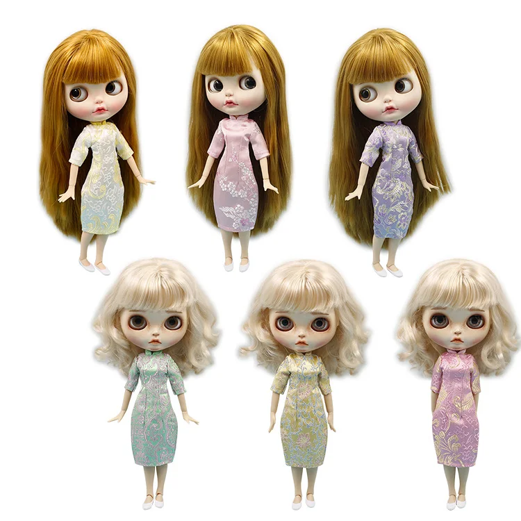 

Blyth dolls clothes dress suit the Chinese dress Halloween suit suitable for Blyth Doll AZONE Licca doll suit doll accessories