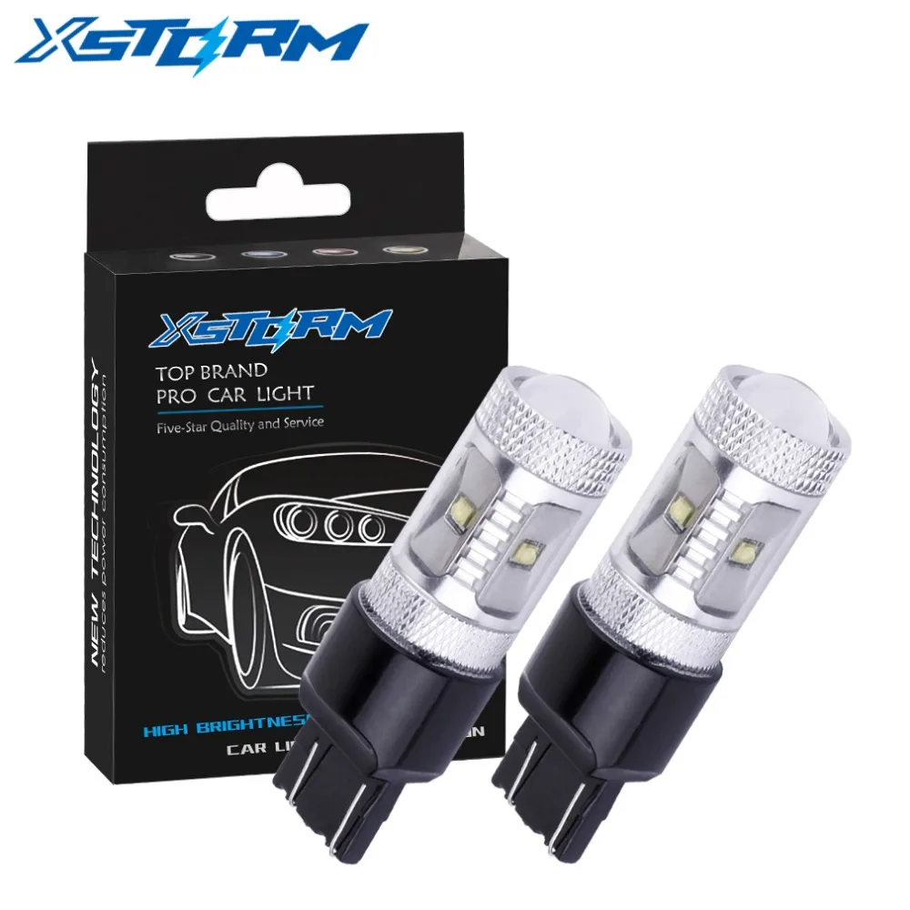 

2Pcs T20 Led Bulb 7443 30W w21/5w Led Brake Reverse Parking DRL Fog Lights Turn Signal Lamp Car Auto leds light 12V