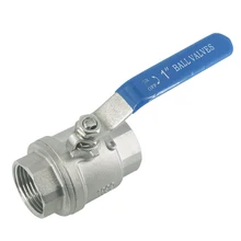 1 шт. BSPT 1," 1-1/2" DN40 охватывающая деталь из нержавеющей стали SS304 полный Порты и разъёмы шаровой клапан с виниловой ручкой потока, клапаны Max 1000psi