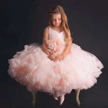 Pink Princess Ball Gowns Wedding Tutu Dresses for Girls Party Flower Girl Dresses Sleeveless Prom 2-13 Years цена Pink Princess Ball Gowns Wedding Tutu Dresses for Girls Party Flower Girl Dresses Sleeveless Prom 2-13 Years цены онлайн