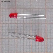 100 шт. красный свет-светодиоды красный покраснеть 3 мм LED