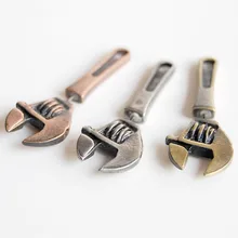 Drop Shipping 1 Piece Tool Wrench Puncture Shaped Alloy Earrings Piercing Jewelry 3 Colors EAR-0770