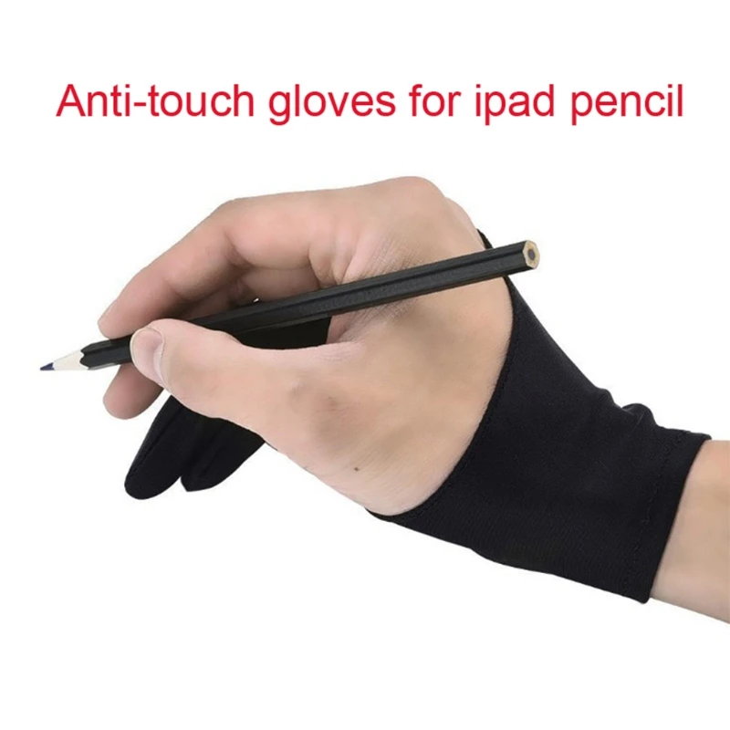 

2-Finger Tablet Drawing Anti-Touch Gloves For iPad Pro 9.7 10.5 12.9 Inch Pencil