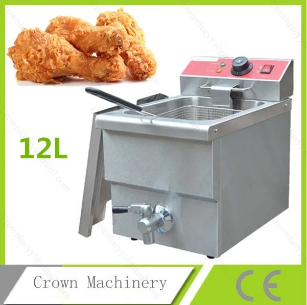 Luxury Commercial 220V Electric Single Tank Fryer 12L Deep Fryer with