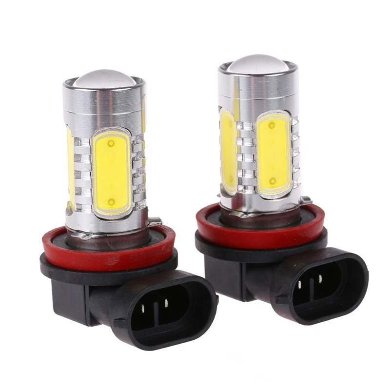 

2pcs H11 7.5W High Power COB LED Projector Bulb For Car Driving Fog Light Auto Lights 12V