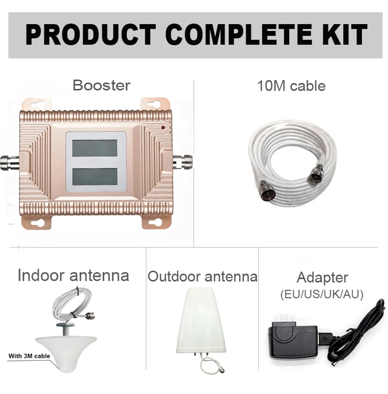 2G 3G cellular signal booster LCD 9002100mhz mobile signal amplifier repeater gsm for 2G 3G calling and date (3)