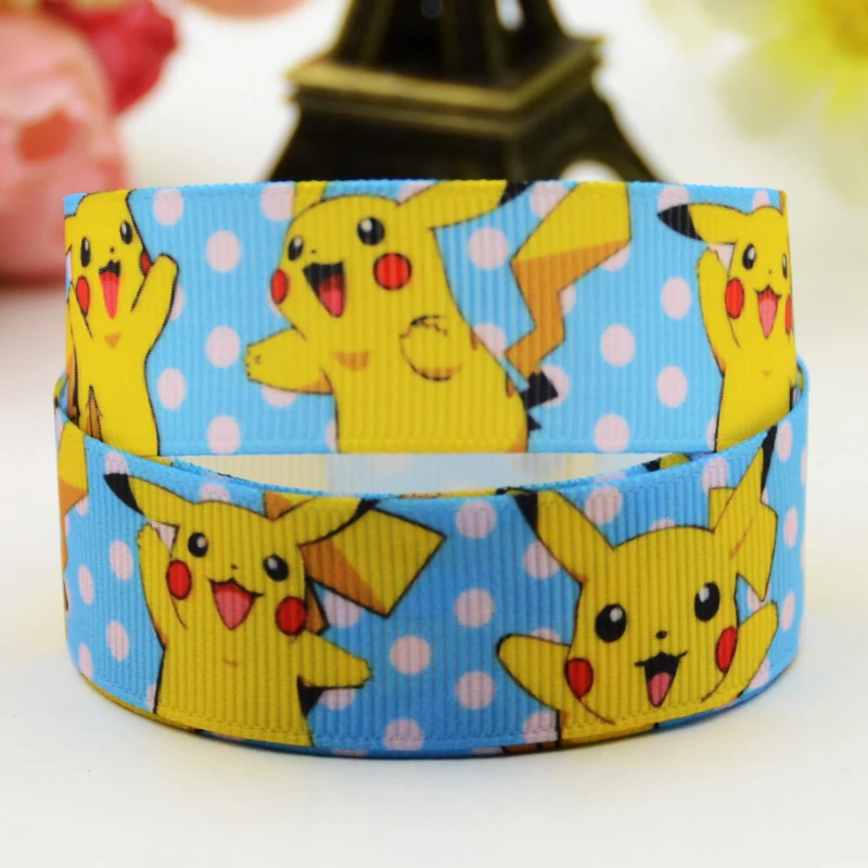 

7/8'' (22mm) Pokemon Cartoon Character printed Grosgrain Ribbon party decoration satin ribbons X-01194 OEM 10 Yards