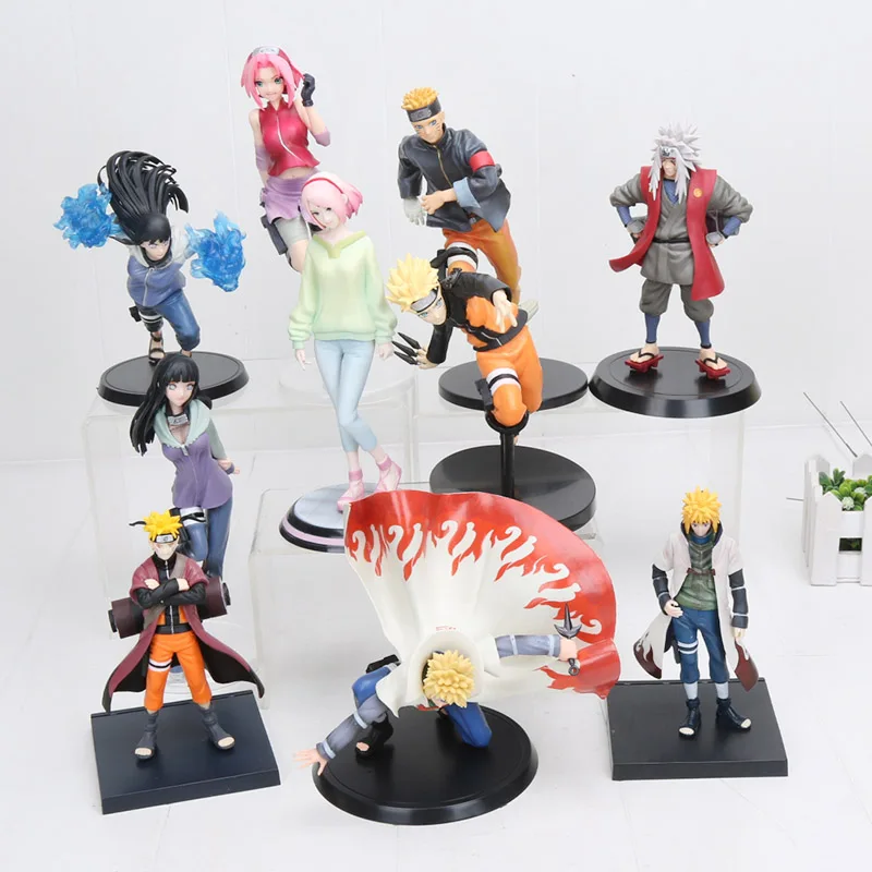 Героя аниме «Наруто фигурка Shippuden Figuarts нулевой Uzumaki Naruto у героя мультфильма Саскэ Утиха костюм сакуры Харуно Хината Хюга обувь для косплея героя Хатаке Какаси из аниме «Минато Джирайя фигурка игрушки