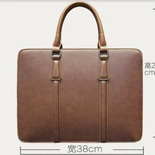 2016 Vintage Business Briefcase Laptop Tote Bag Large Capacity Man Shoulder Bag Messenger Bags High Quality Men Leather Handbags