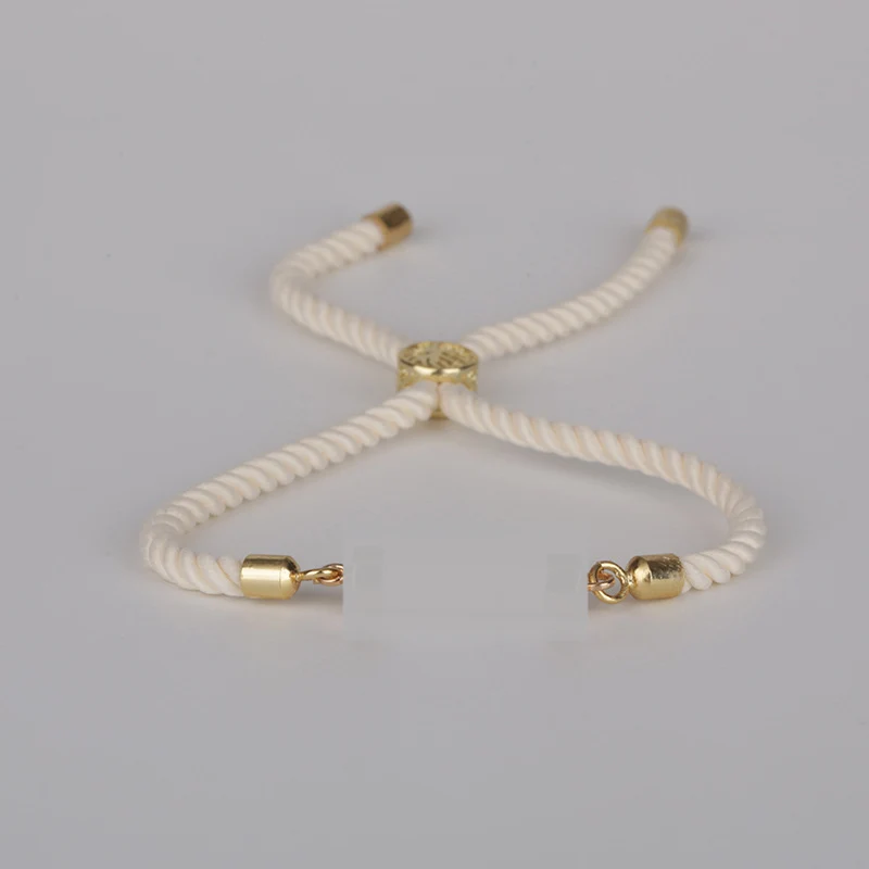 

Gold End Bead Tree Of Life Flexible Clasp Lock Closure Charm Knots Pattern Earth Tone Beige Nylon Cord Thread For Bracelet DIY