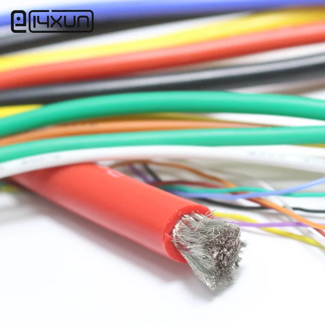 Мягкий силиконовый кабель 30AWG 1 метр 0055 кв. мм сверхгибкая испытательная линия