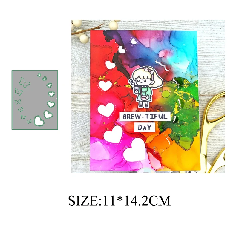 

butterfly & heart 2019 NEW Metal Cutting Dies Scrapbooking for Card Making Photo Album DIY Embossing Cuts Lucky Goddess Craft