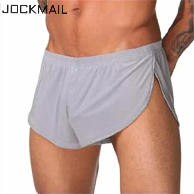 JOCKMAIL, удобное сексуальное мужское нижнее белье, боксеры, шорты, ice silk Lounge, мужские трусы, домашнее ночное и нижнее белье, Гей Нижнее белье, трусы