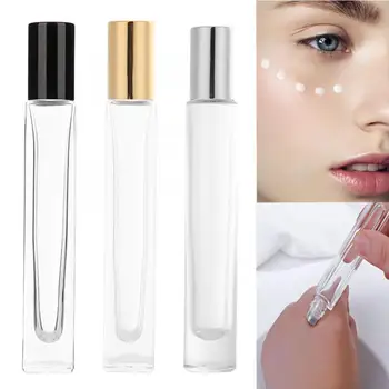 

Essential Oil Bottles 10ml Roll on Stainless Steel Roller Ball Massager Eye Cream Perfume Refillable Empty Bottle Container