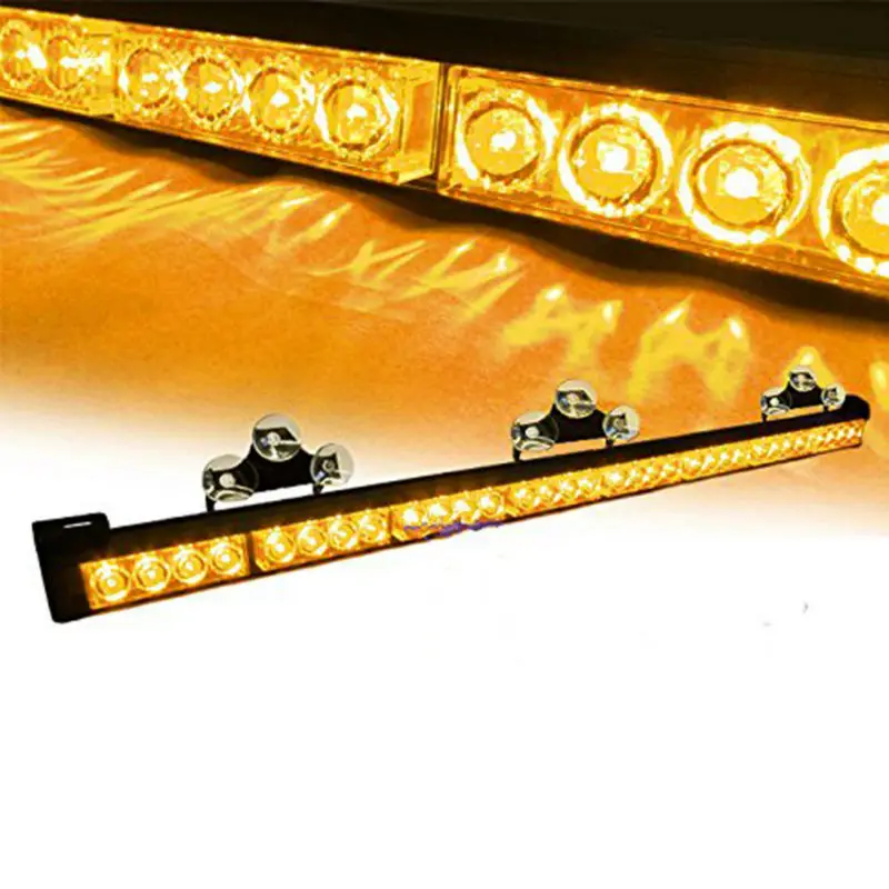 

12V LED Light Bar 32W High Power Sucker Warning Flashlight 32 LEDs Daytime Running Lights for Offroad Truck SUV ATV Trailer