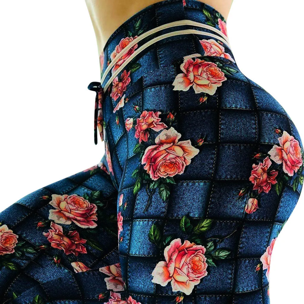 

Summer Ladies Pants 2019 Women Spring Streetwear Floral Print High Waist Woman Pants Leggings Fitness Trousers Women Clothes