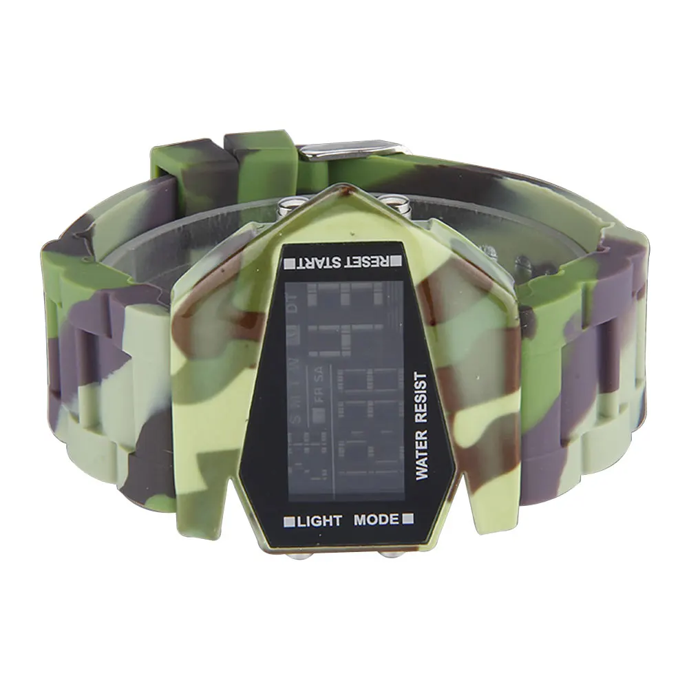 

LED The function of camouflage combat aircraft table waterproof wrist watch
