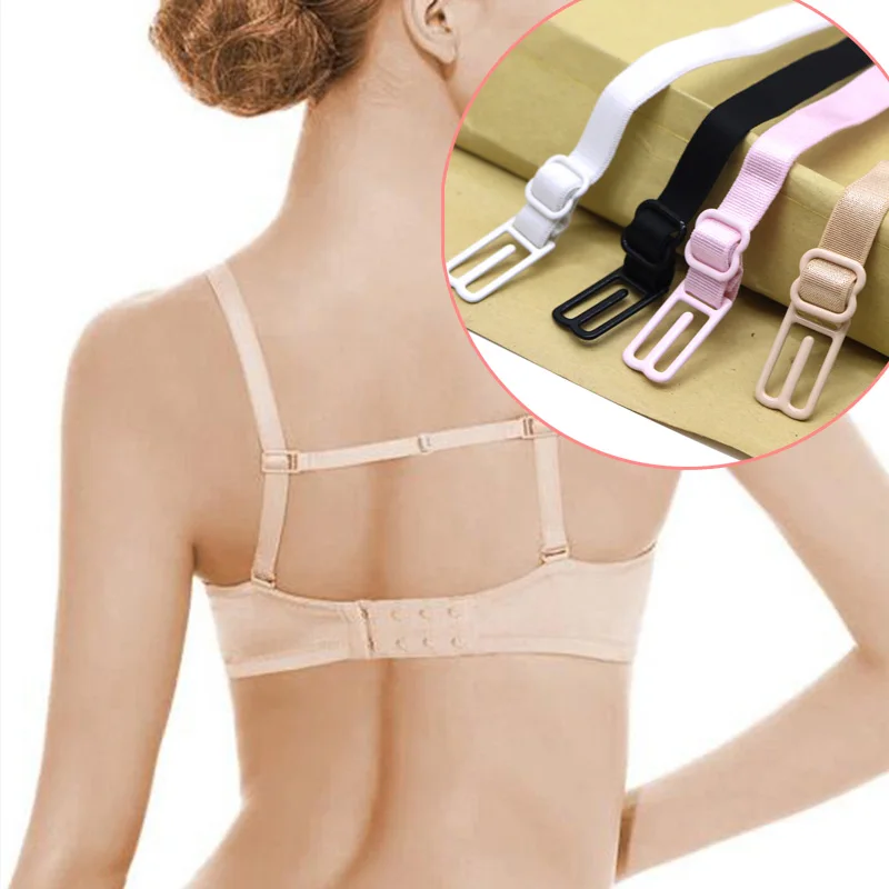 5Pcs Double-Shoulder Straps Slip-Resistant Belts Buckle Shoulder Straps Bra  Non-Slip Back Bra Straps Holder Adjustable 4 Colors