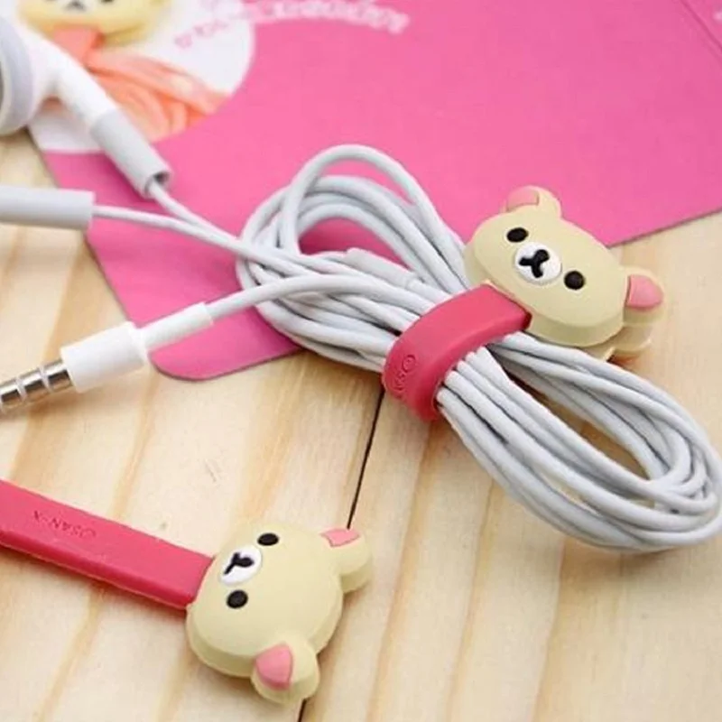4Pc Kawaii Bear Chick Cable Bobbin Winder Protector Data Line Cord Protective Case USB Wire Line Cord Earphone Stationery Holder 4Pc Kawaii Bear Chick Cable Bobbin Winder Protector Data Line Cord Protective Case USB Wire Line Cord Earphone Stationery Holder