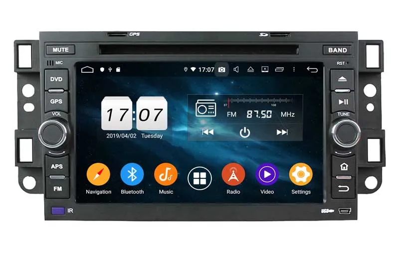 Sale Android 9.0 car dvd gps for chevrolet  Aveo Epica Captiva car stereo player with gps navigation octa core 4+64G 1080P wifi RDS 5