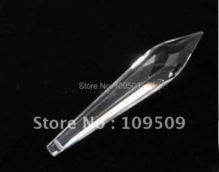 

Free Shipping,76mm Clear Chandelier Crystal Prisms Icicle Suncatcher Spear U Drop for Chandelier Pendants& Home Decoration
