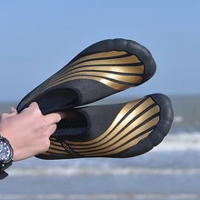 Летняя водонепроницаемая обувь для улицы; Мужская обувь для плавания; пляжная обувь; большие размеры; мужские кроссовки в полоску; zapatos hombre